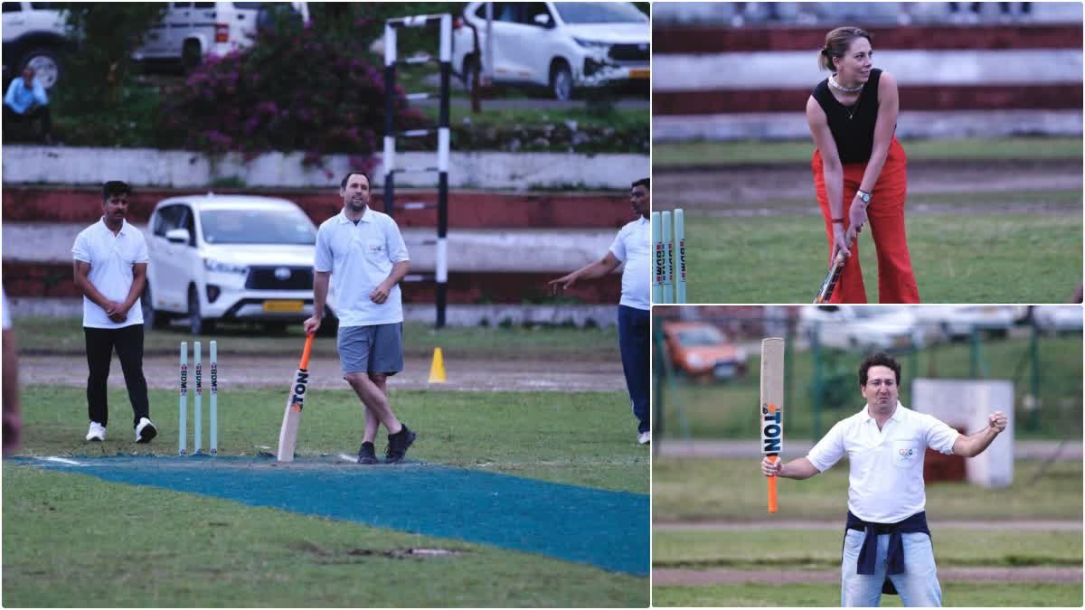 विदेशी मेहमानों पर चढ़ा क्रिकेट का खुमार! फ्रेंडली मैच में उत्तराखंड पुलिस को हराया